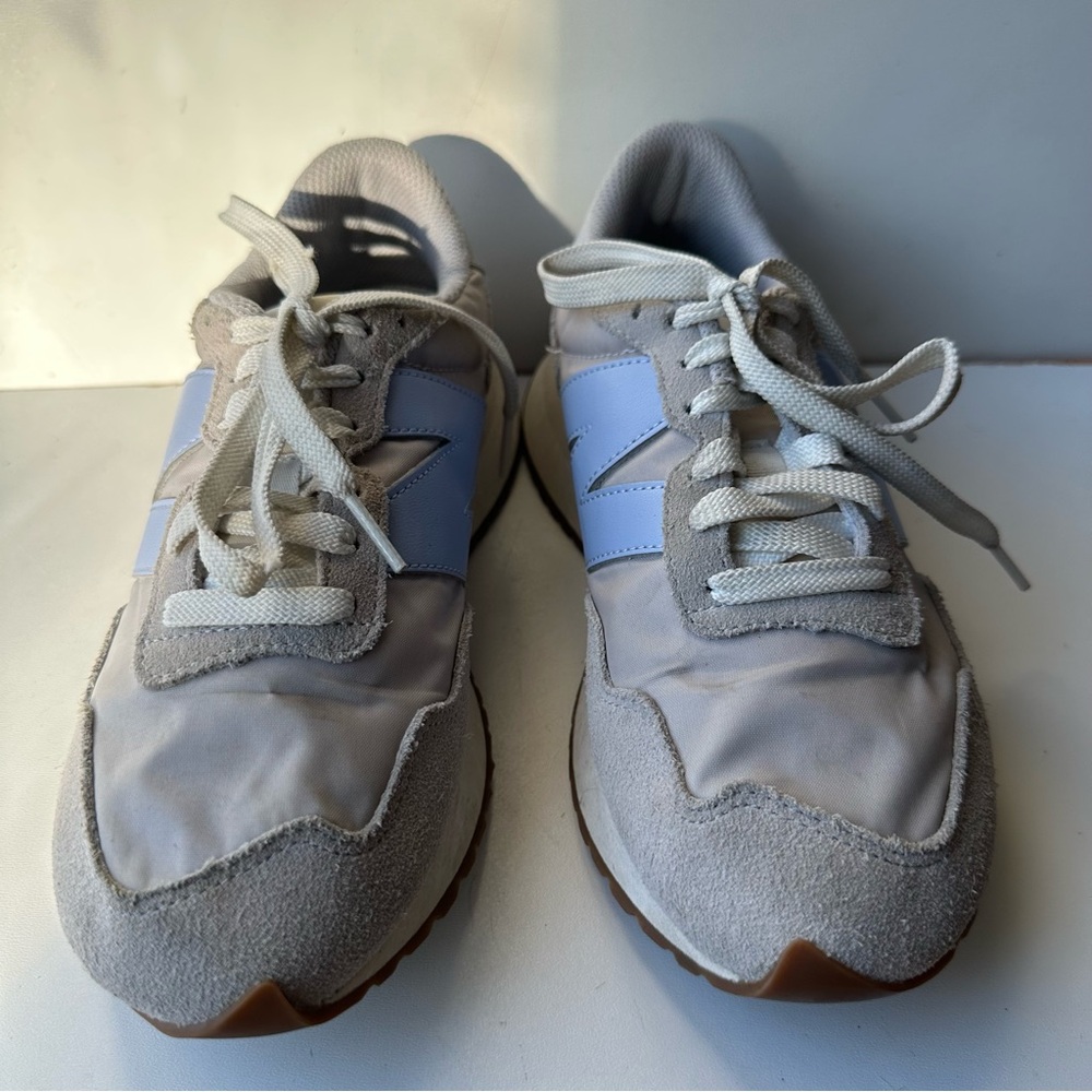 New Balance 237 Grey Light Blue Gum Sole Women's Sneakers Size 7.5 MS237B - Picture 2 of 8